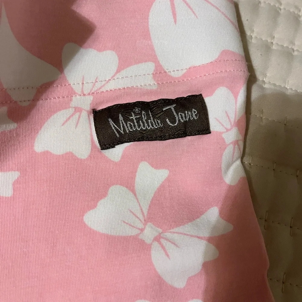 Matilda Jane Pink and White Floral Ruffle‎ Leggings